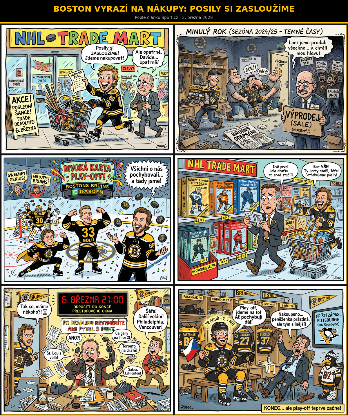 Boston vyrazí na nákupy