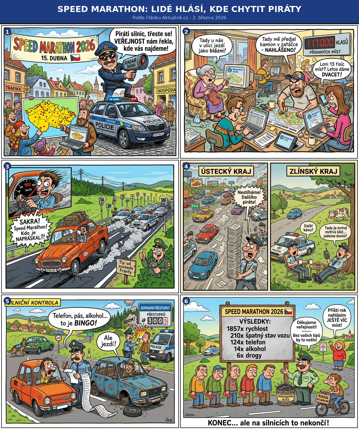 Speed marathon: lidé hlásí kde nachytat piráty